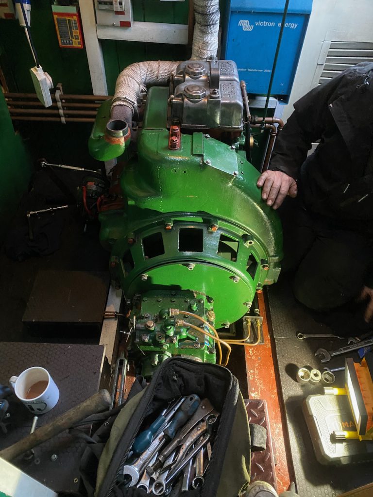 Disassembled engine, 15th January