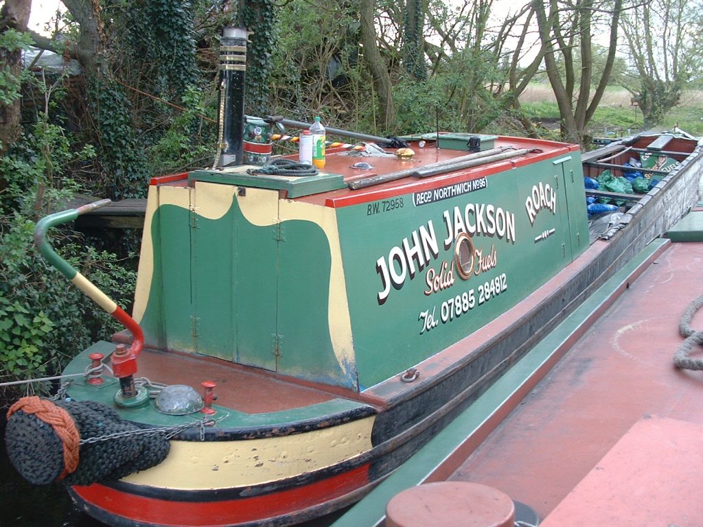 Bream passing Roach on her home mooring