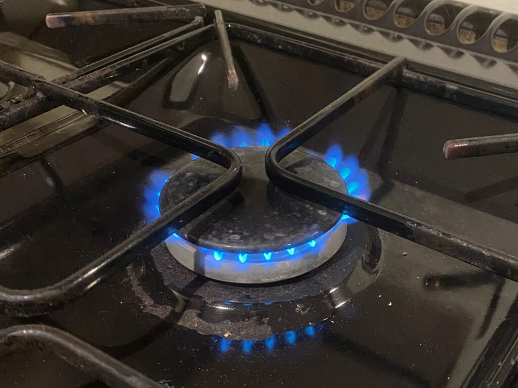 One of the underpowered gas rings